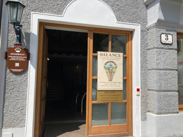 Eingang Institut Balance Gmunden